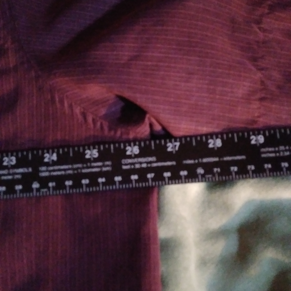 RED Macaw Men's casual button up shirt XL Deep red Front pocket with but… - Picture 8 of 11